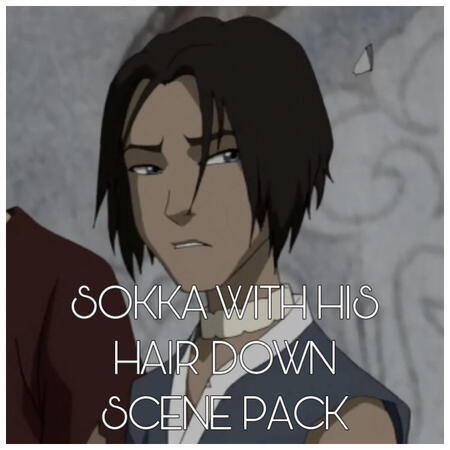 SOKKA WITH HIS HAIR DOWN